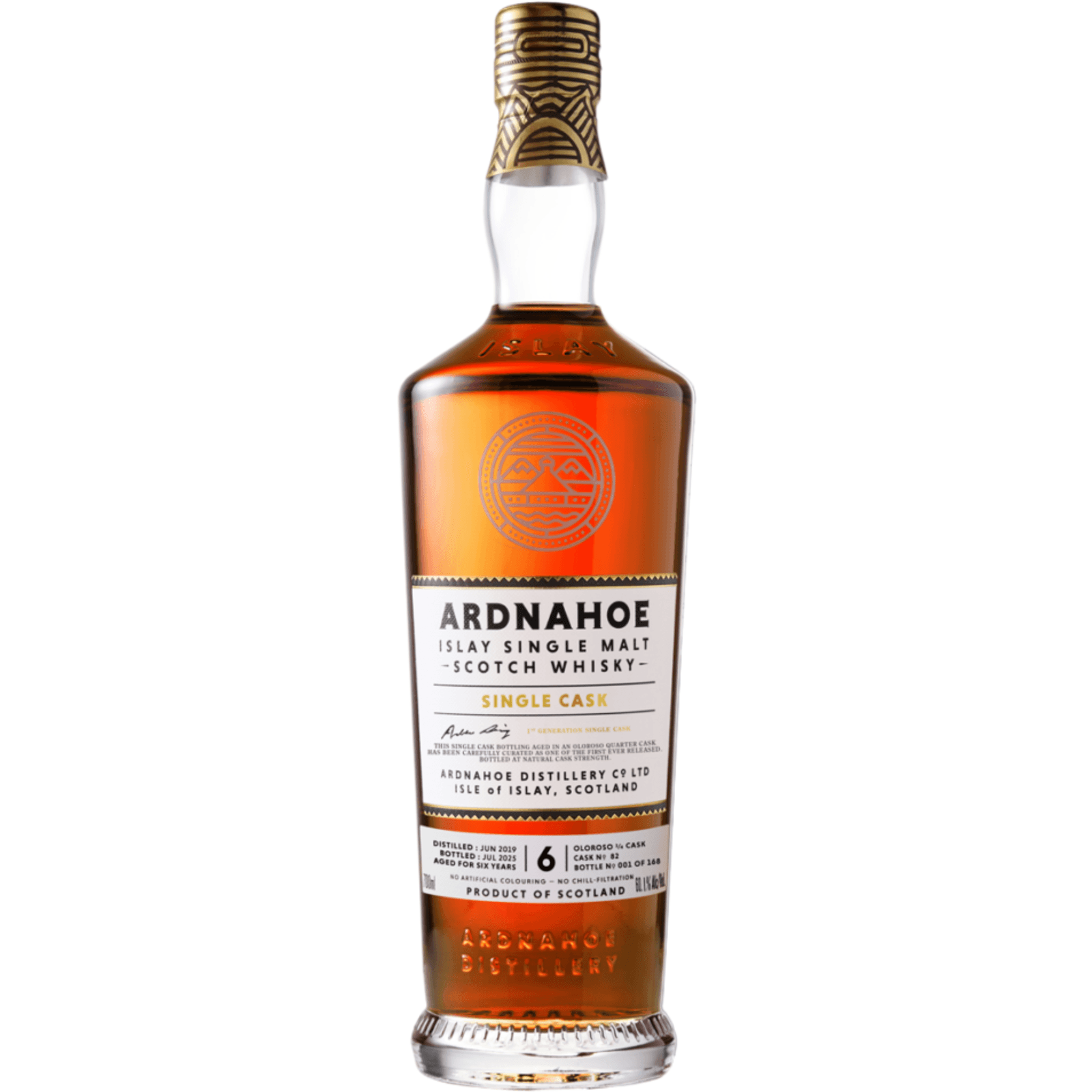 Ardnahoe 6 Years Old 1st Generation Single Oloroso Cask Nr.82