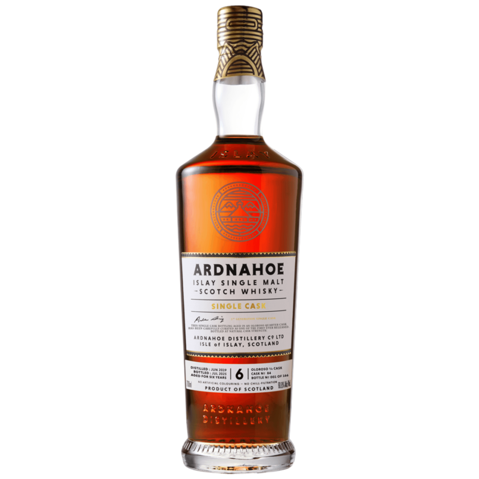 Ardnahoe 6 Years Old 1st Generation Single Oloroso Cask Nr.84