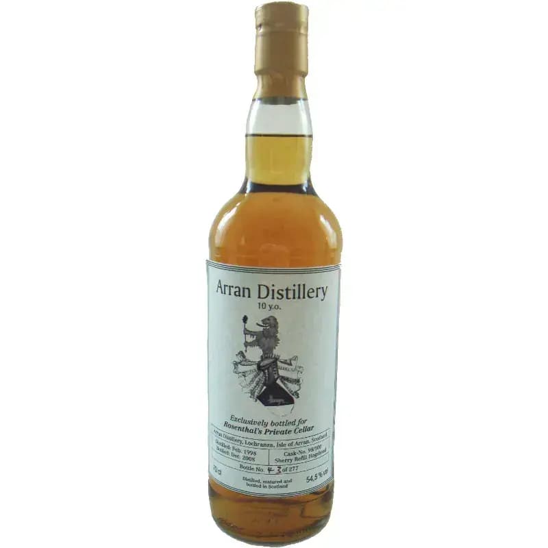 Arran 10 Years Old 1998 Rosenthal'S Private Cellar Cask Nr.98/100