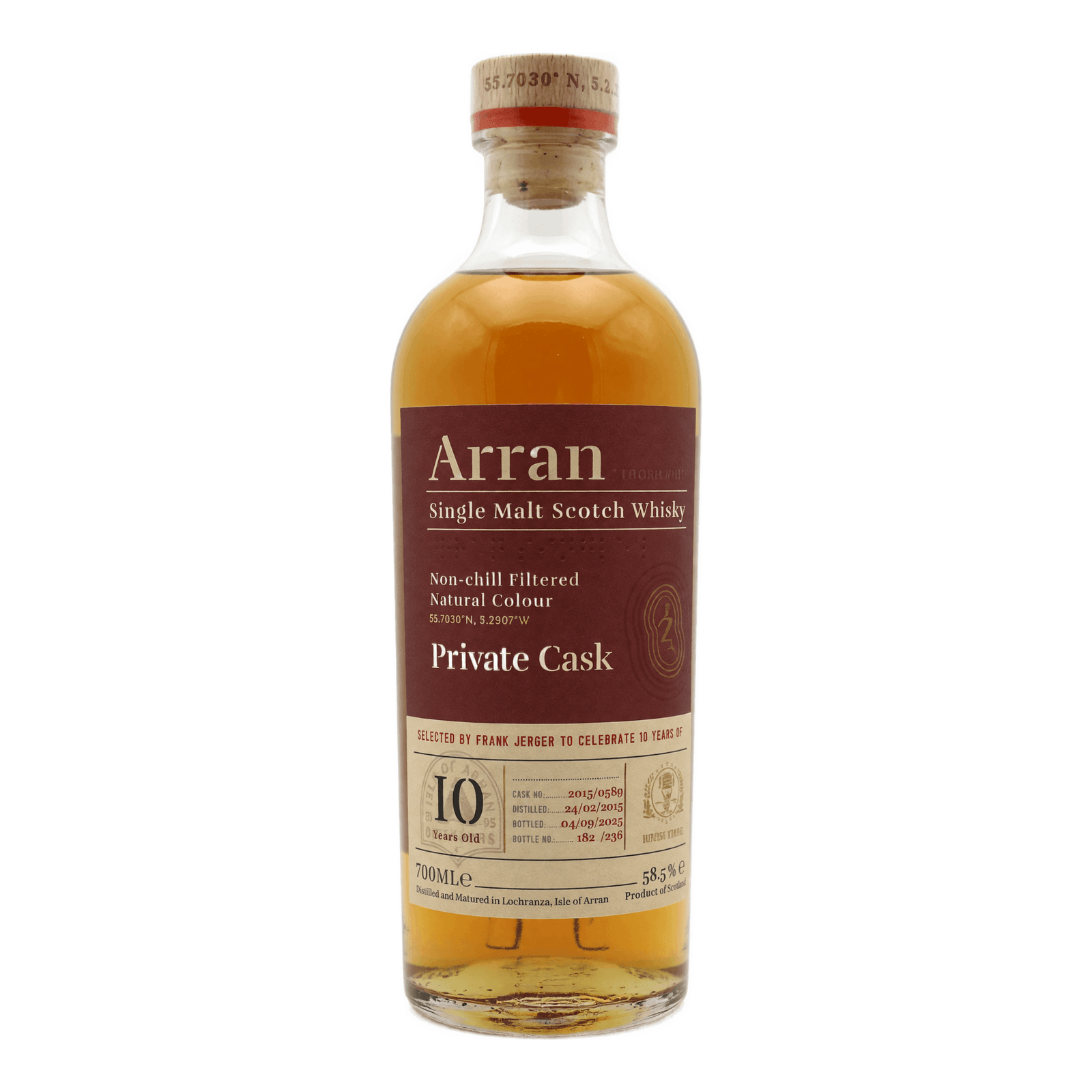Arran 10 Years Old 2015 Private Cask 2015/0589