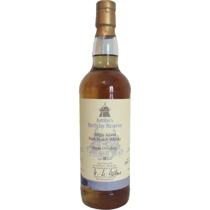 Arran 13 Years Old 1996 Private Bottling - Jumbo'S Birthday Reserve For Hans-Hermann Koe Cask Nr.1122