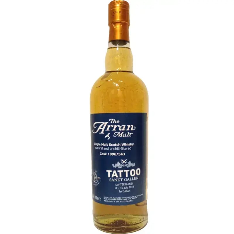 Arran 15 Years Old 1996 Tattoo Sankt Gallen 11 - 15 July 2012 Cask Nr.1996/543