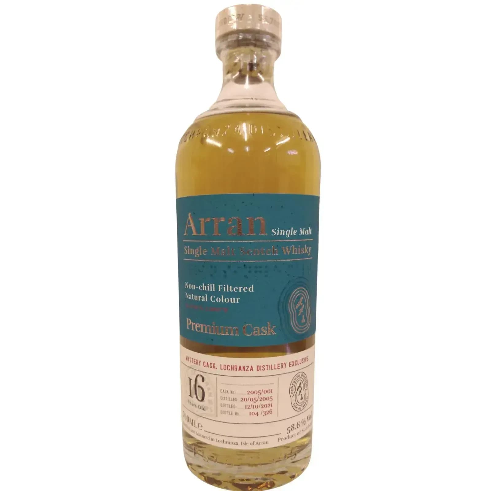 Arran 16 Years Old 2005 Premium Cask Nr.2005/001