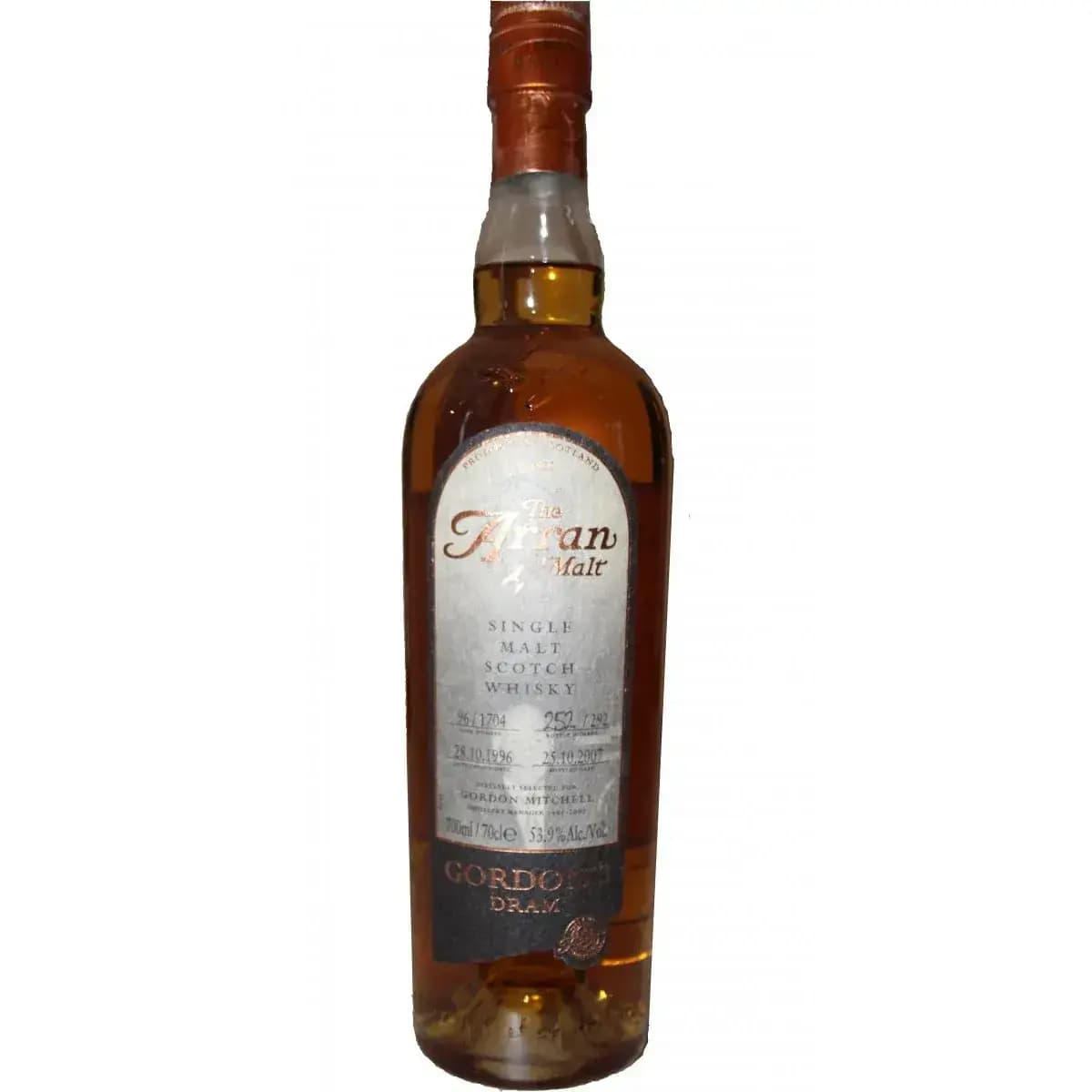 Arran 1996 Gordon'S Dram Cask Nr.96/1704