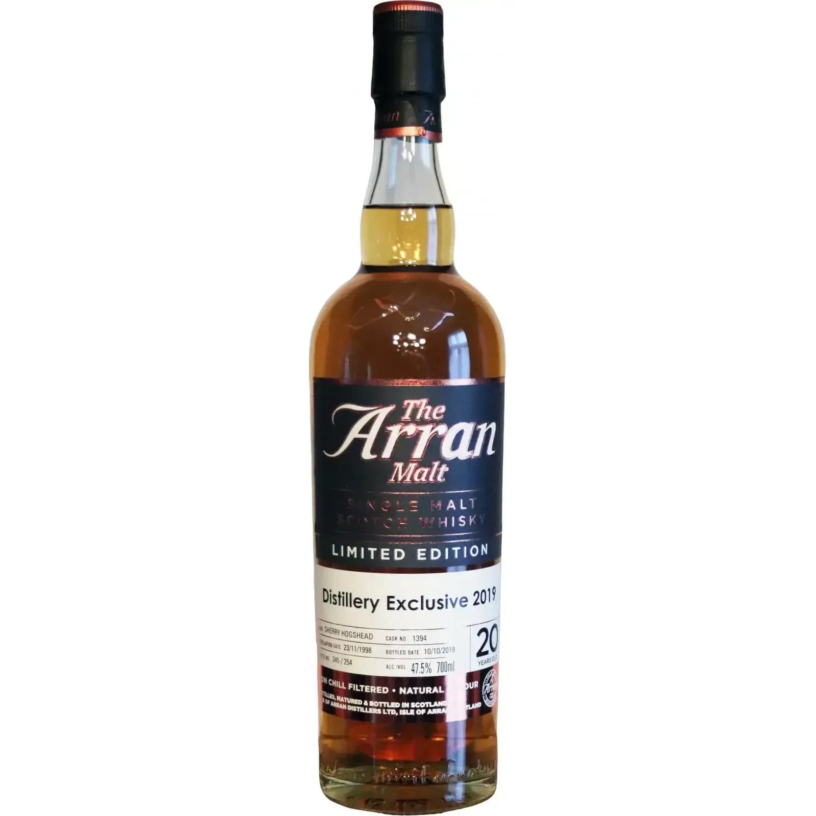 Arran 20 Years Old 1998 Distillery Exclusive 2019 Cask Nr.1394