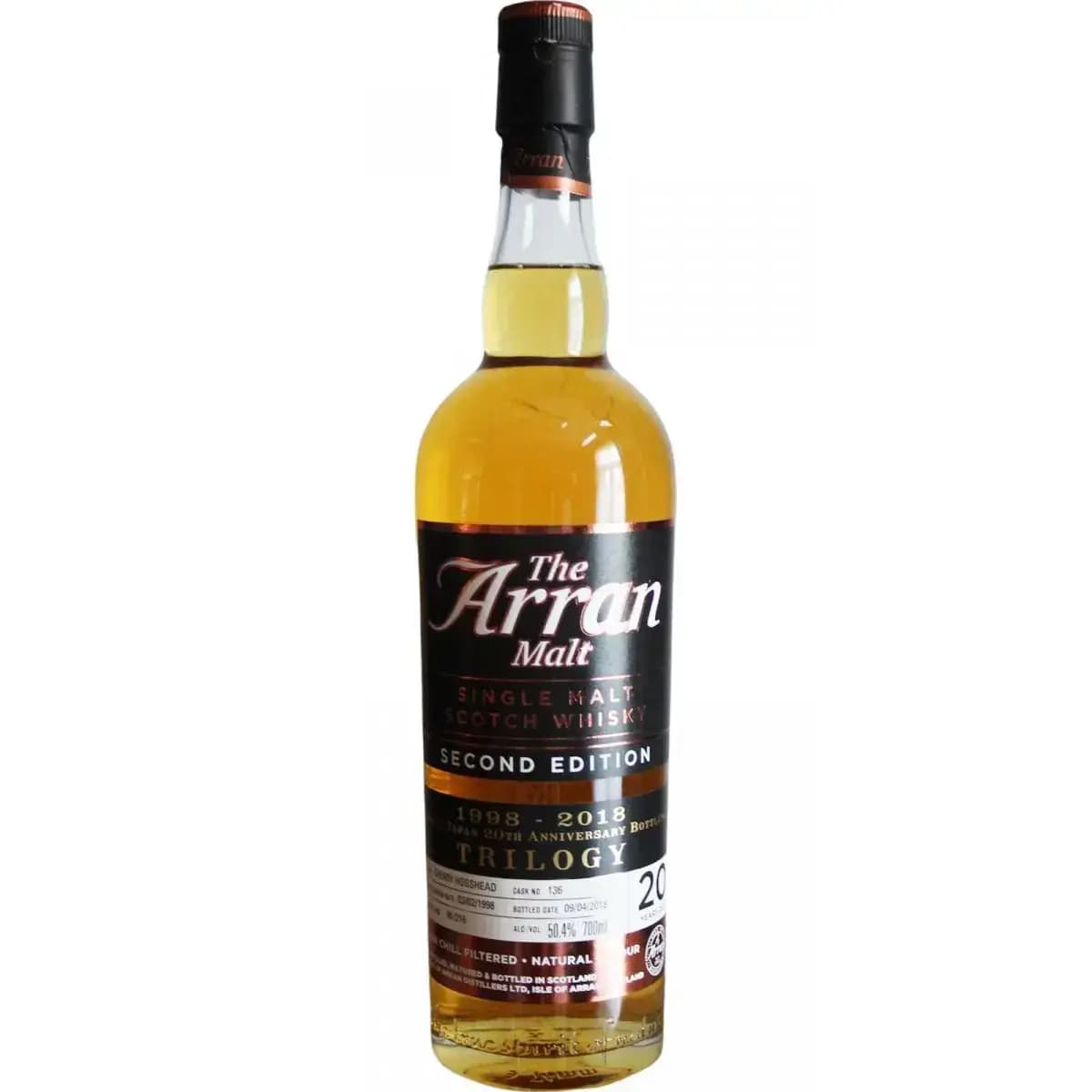 Arran 20 Years Old 1998 Second Edition Cask Nr.136