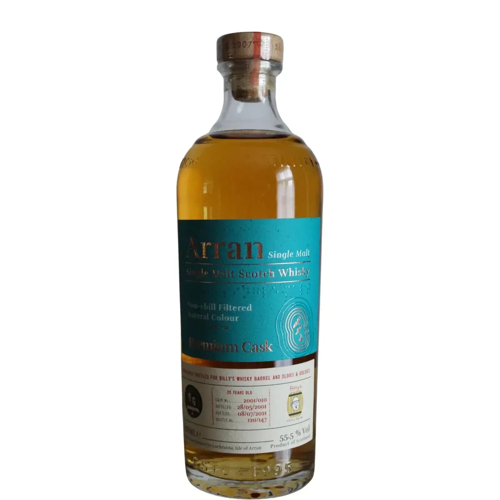 Arran 20 Years Old 2001 Premium Cask Nr.2001/010