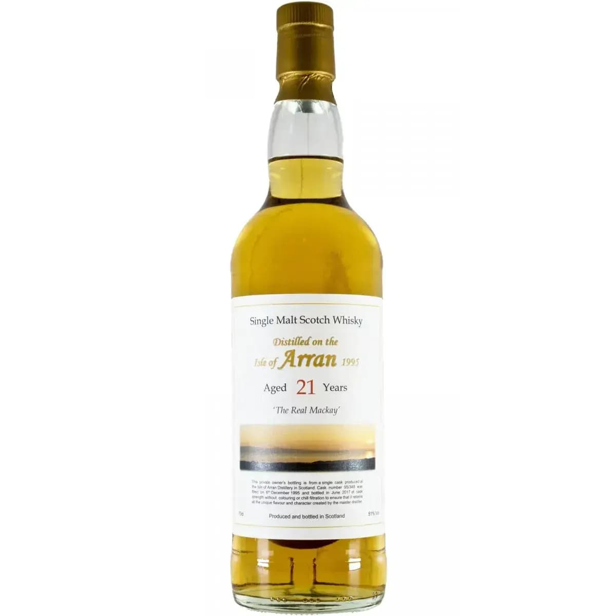 Arran 21 Years Old 1995 Private Owner'S Bottling Cask Nr.95/348
