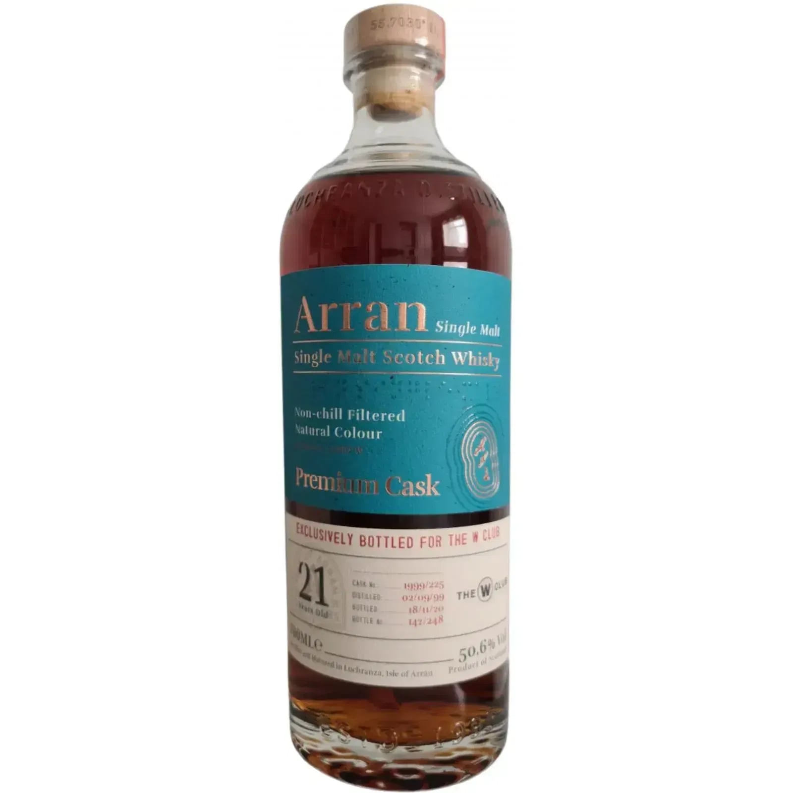 Arran 21 Years Old 1999 Premium Cask Nr.1999/225