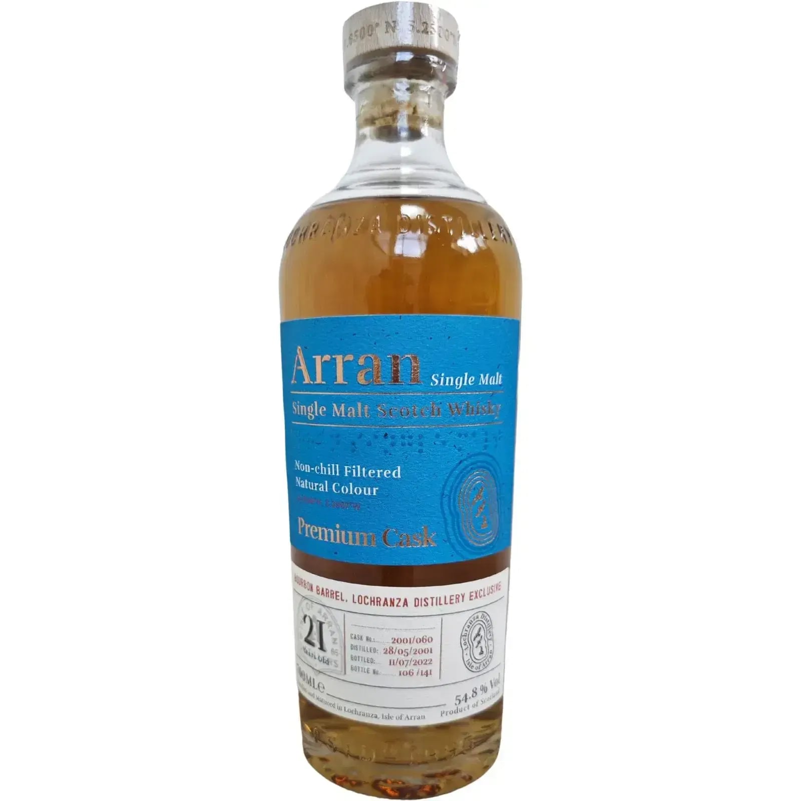 Arran 21 Years Old 2001 Distillery Exclusive Cask Nr.2001/060