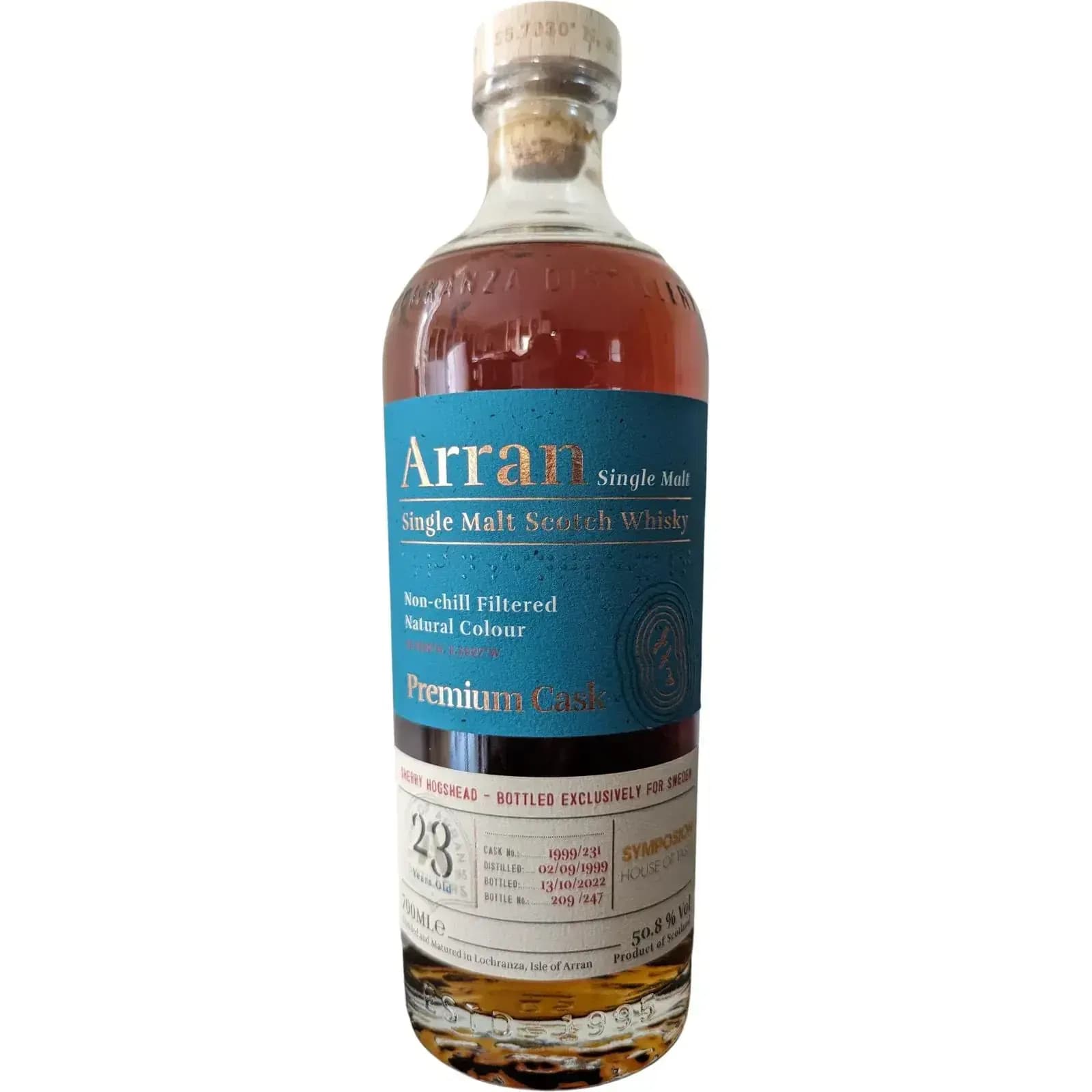 Arran 23 Years Old 1999 Premium Cask Nr.1999/231