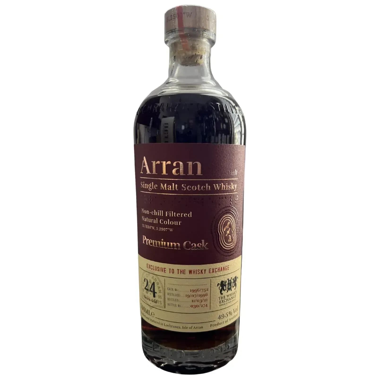 Arran 24 Years Old 1996 Premium Cask Nr.1996/752