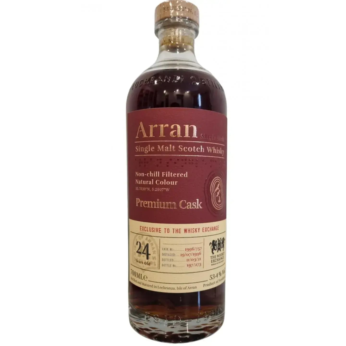 Arran 24 Years Old 1996 Premium Cask Nr.1996/757