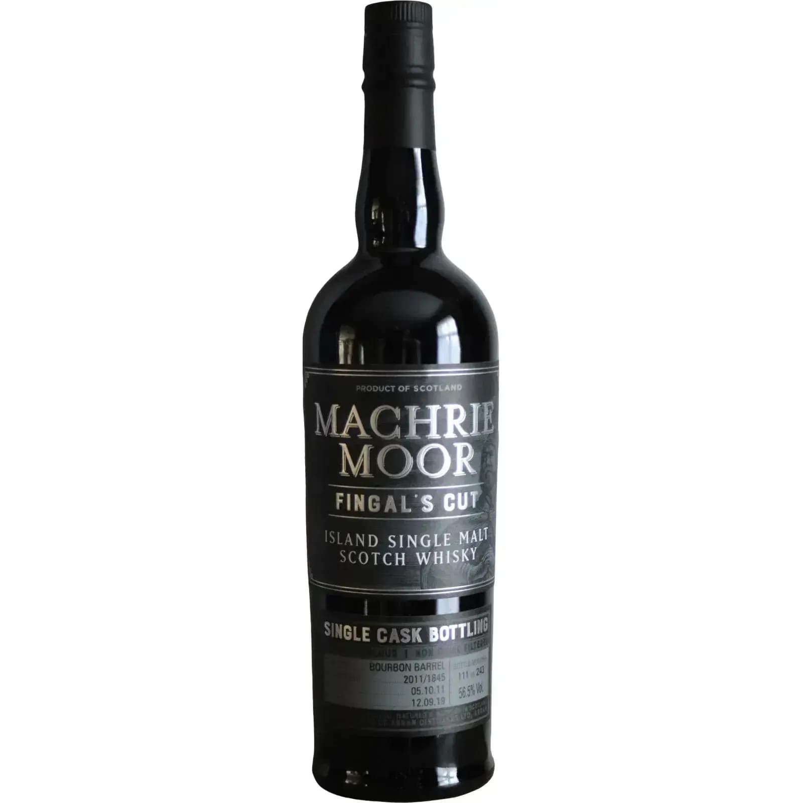Machrie Moor Fingals Cut Heavily Peated Arran Malt Cask Nr.2011/1845