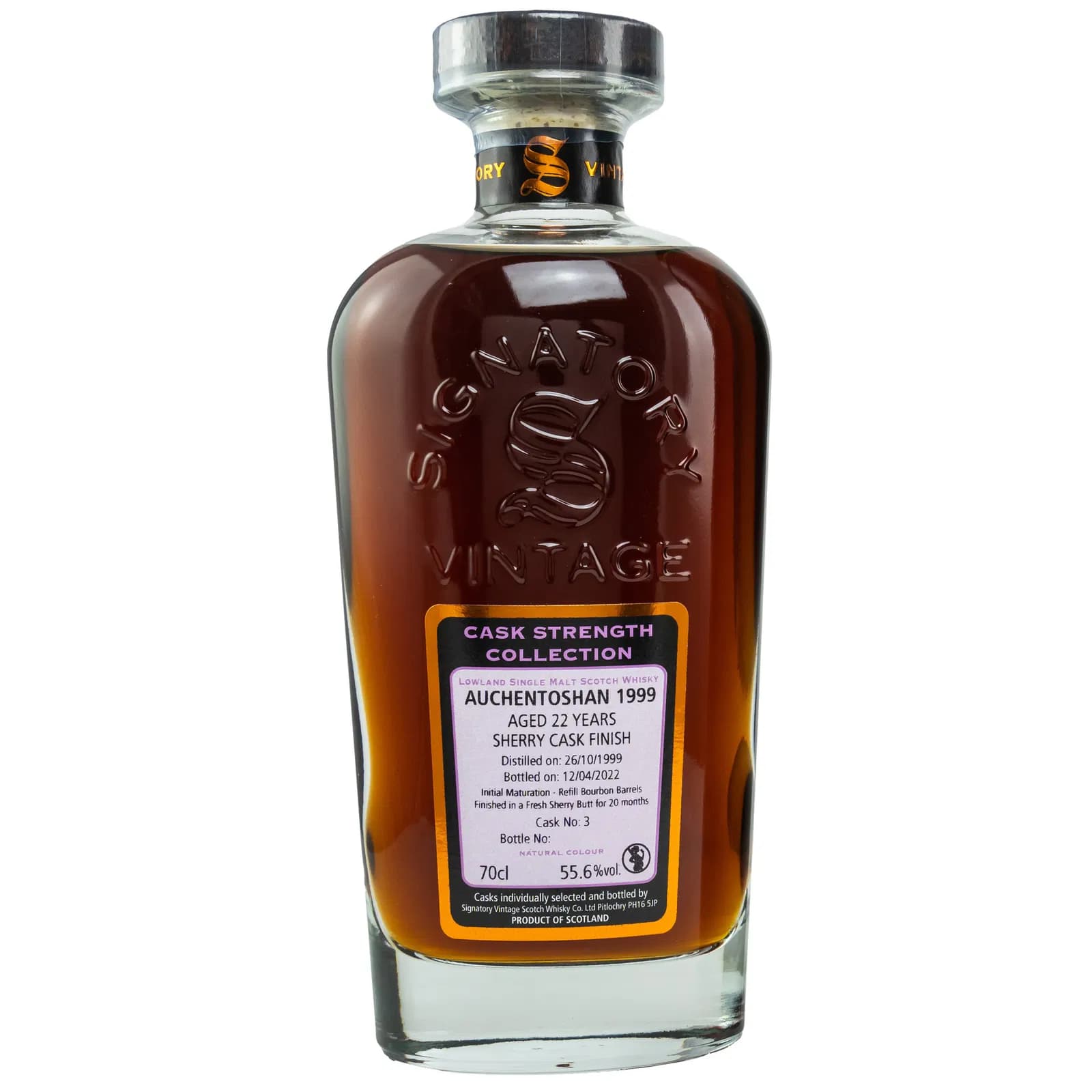 Auchentoshan 22 Years Old 2022 Cask Strenght Signatory Cask Signatory Vintage 3