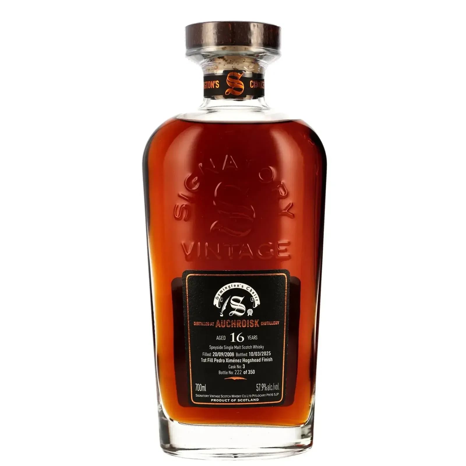 Auchroisk 16 Years Old 2008/2025 Symington’s Choice Signatory Vintage Speyside