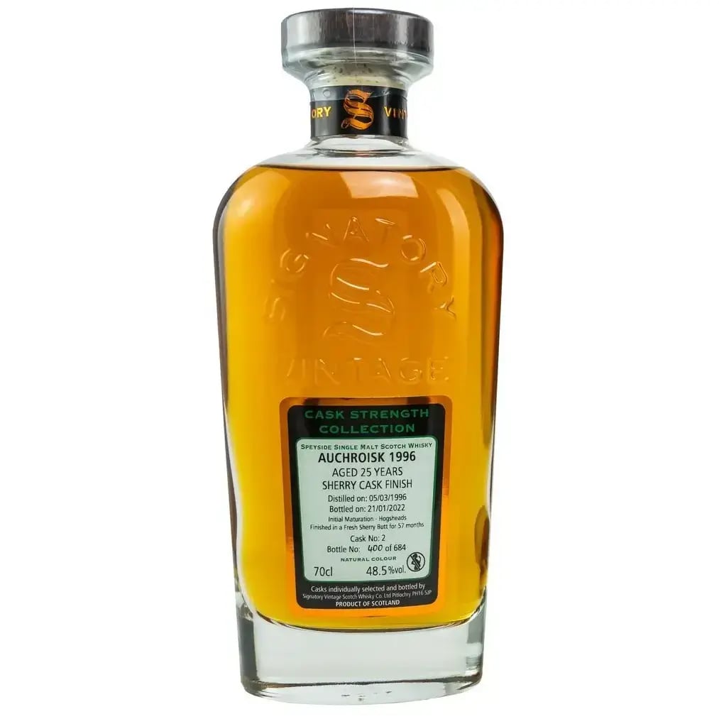Auchroisk 25 Years Old 1996 Cask Strength Collection Signatory Vintage 2