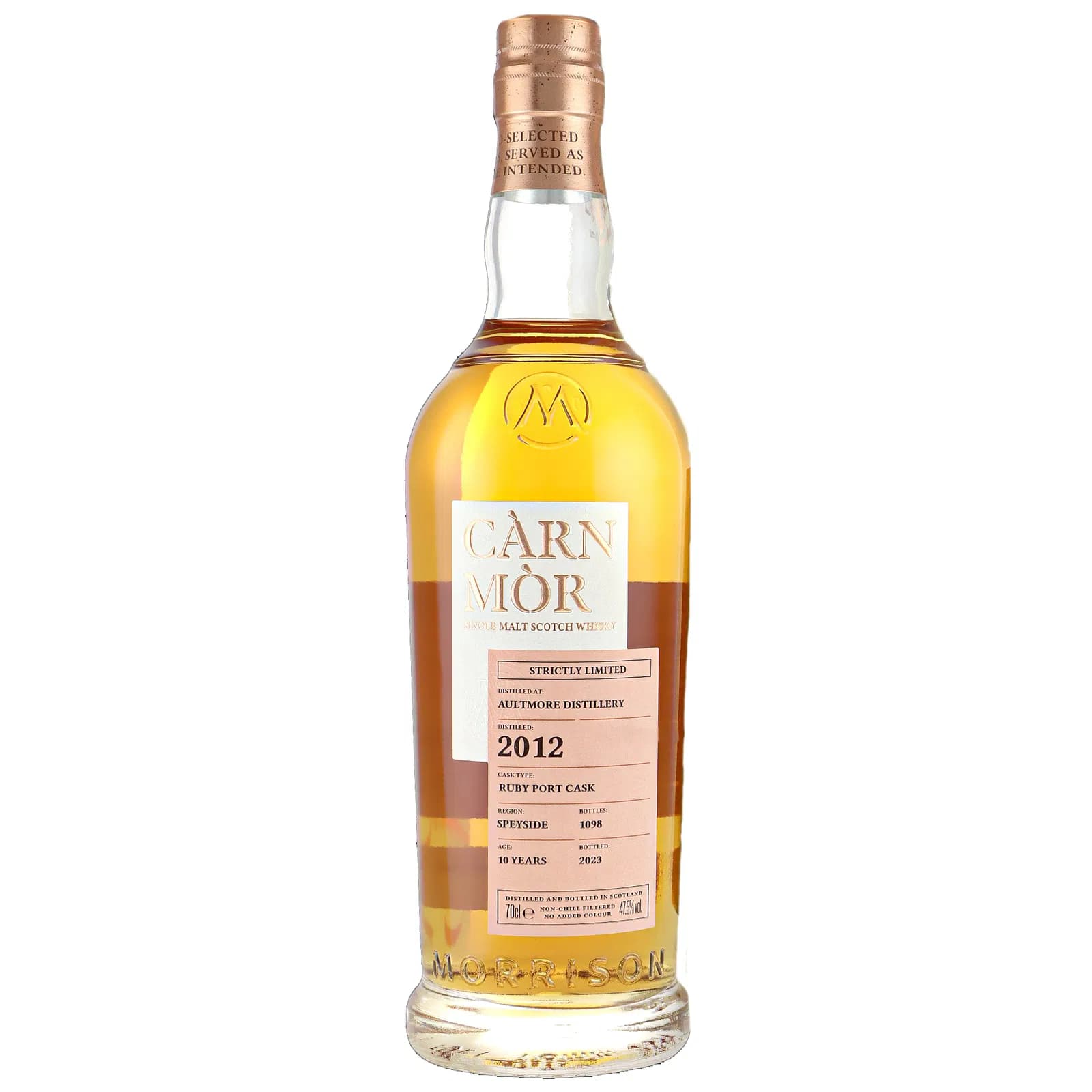 Aultmore 10 Years Old 2012 Càrn Mòr Strictly Limited Morrison Scotch Whisky Distillers