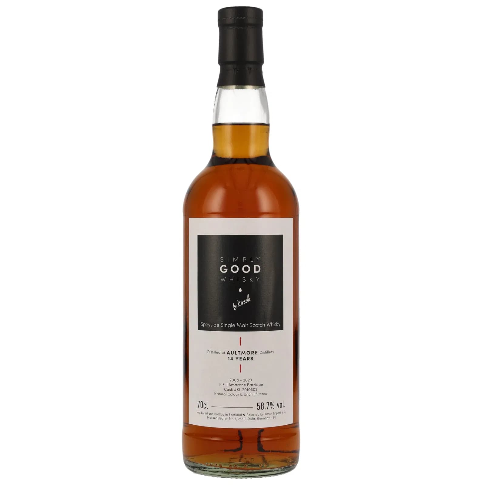 Aultmore 14 Years Old 2008 Simply Good Whisky Kirsch Import