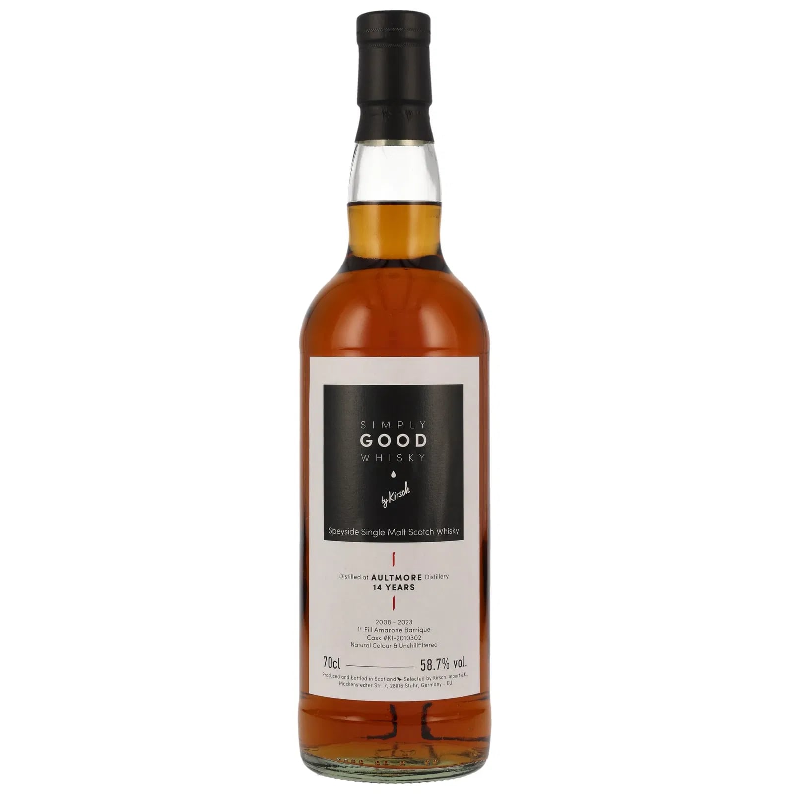 Aultmore 14 Years Old 2008 Simply Good Whisky Kirsch Import