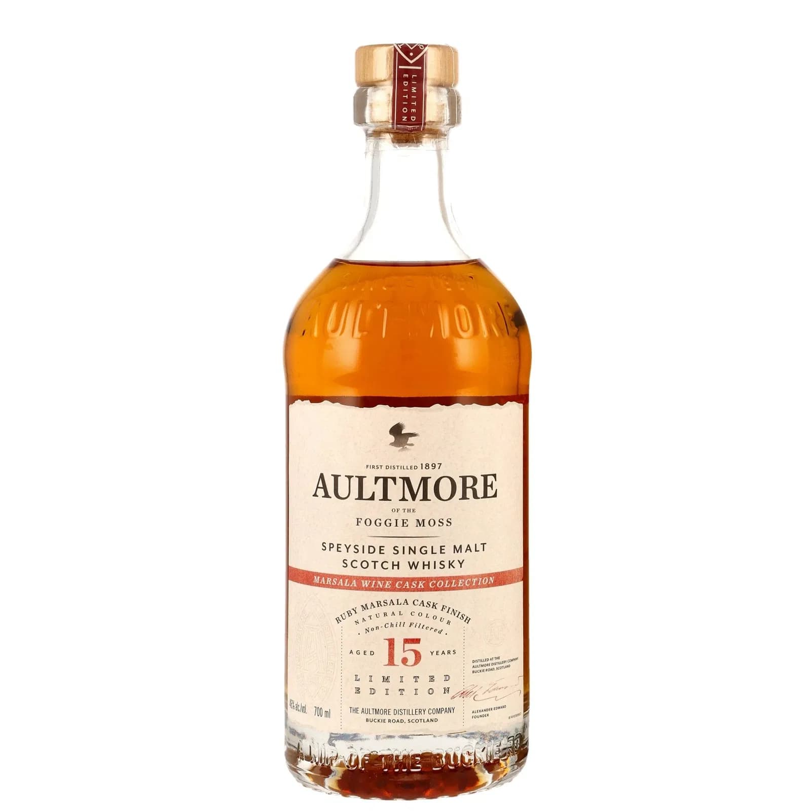 Aultmore 15 Years Old Marsala Wine Cask Collection Ruby Marsala Finish