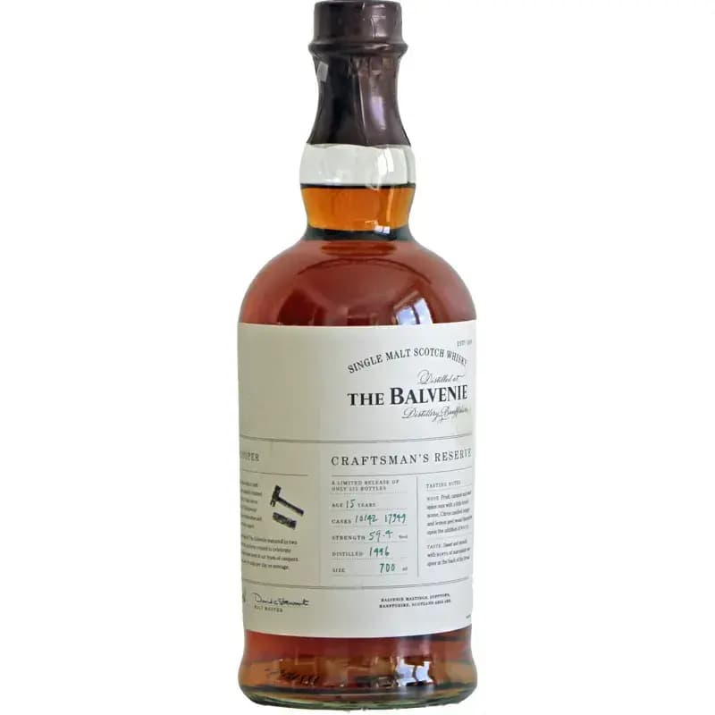 Balvenie 15 Years Old 1996 The Cooper Craftsman'S Reserve No. 1 Cask Nr.10142 + 17949