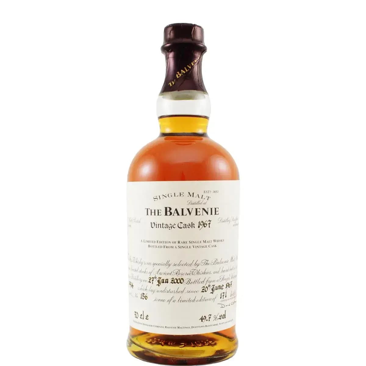 Balvenie 1967 Vintage Cask Nr.9914