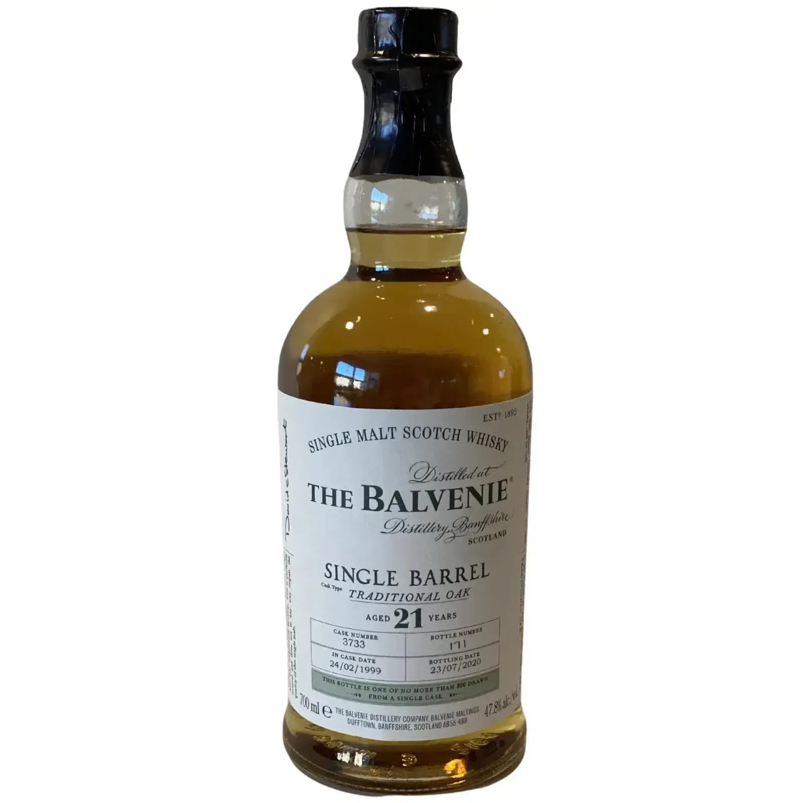 Balvenie 21 Years Old Cask Nr.3733