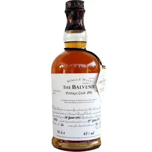 Balvenie 25 Years Old 1971 Vintage Cask Nr.8922