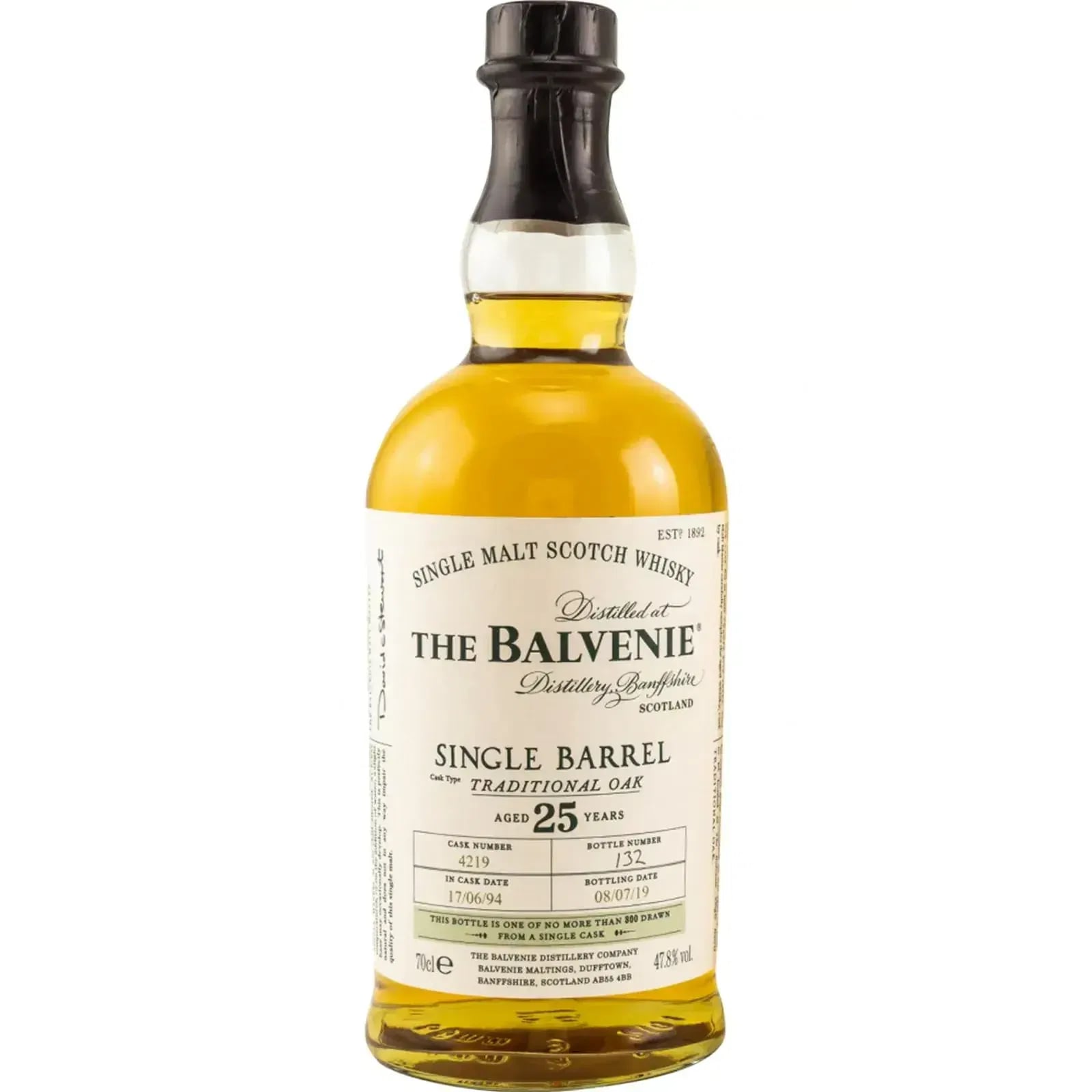 Balvenie 25 Years Old Single Barrel Nr.4219
