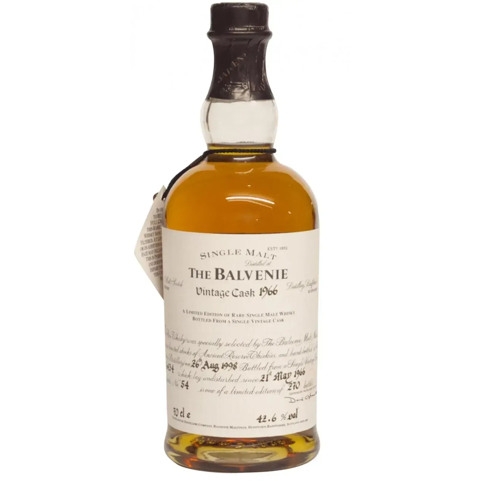 Balvenie 32 Years Old 1966 Vintage Cask Nr.6434