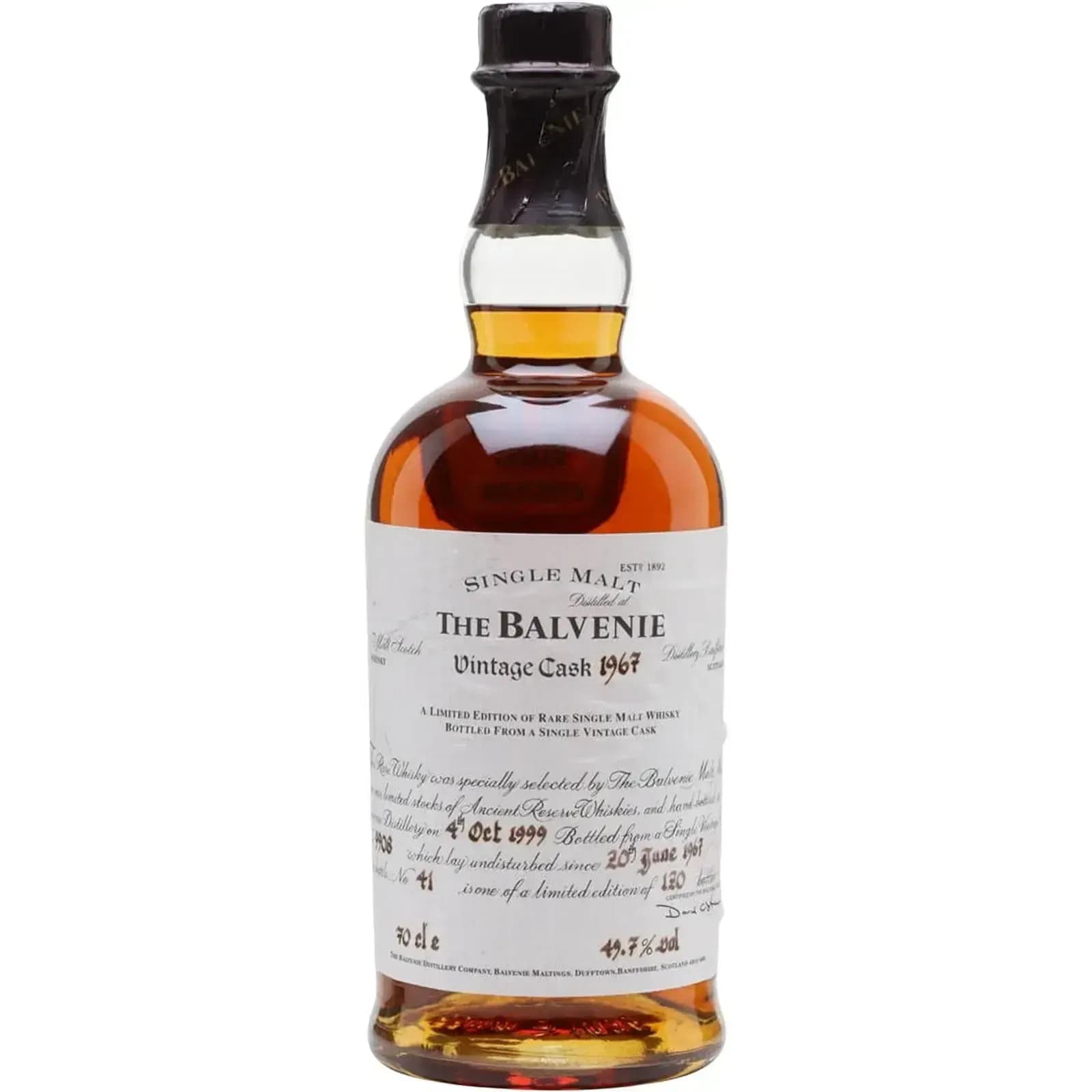 Balvenie 32 Years Old 1967 Vintage Cask Nr.9908