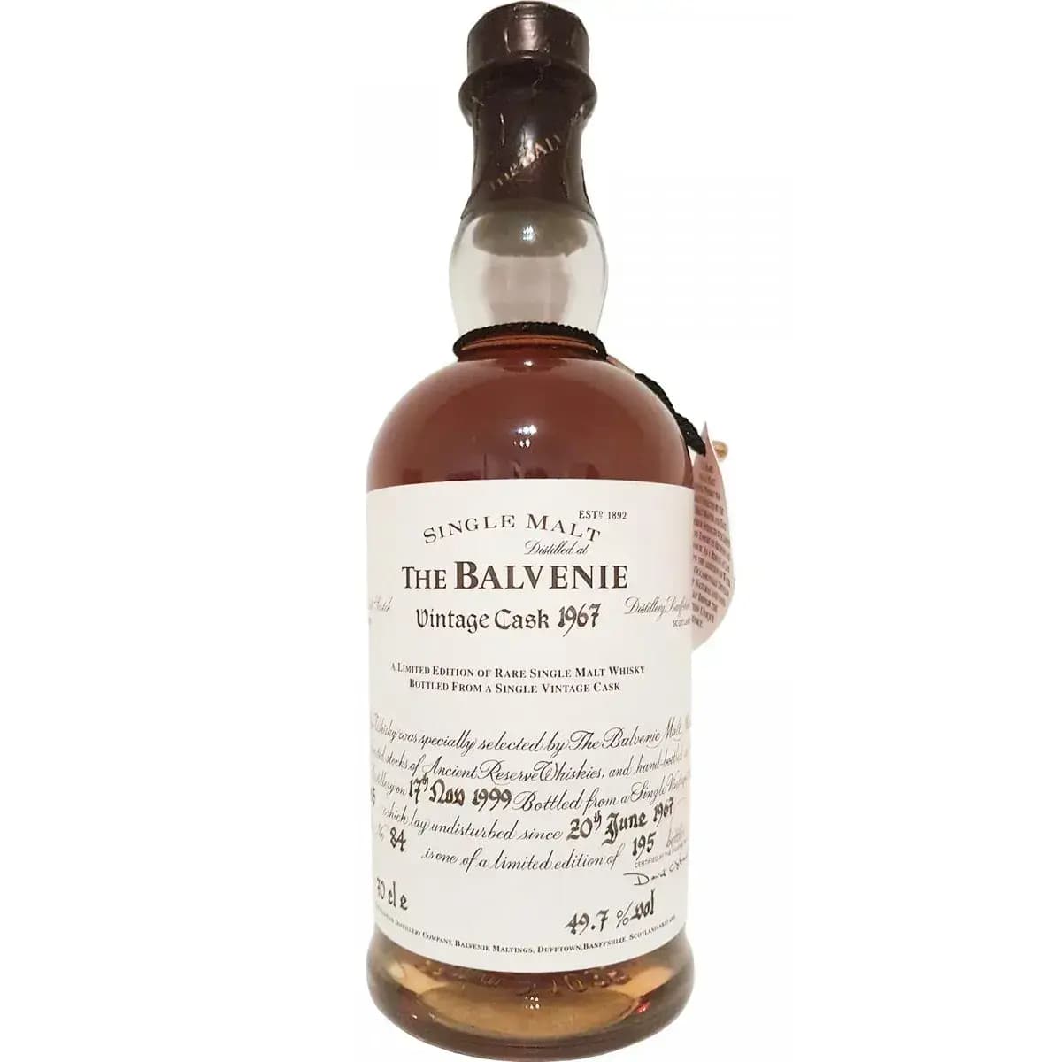 Balvenie 32 Years Old 1967 Vintage Cask Nr.9913