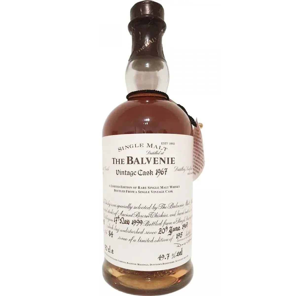 Balvenie 32 Years Old 1967 Vintage Cask Nr.9913