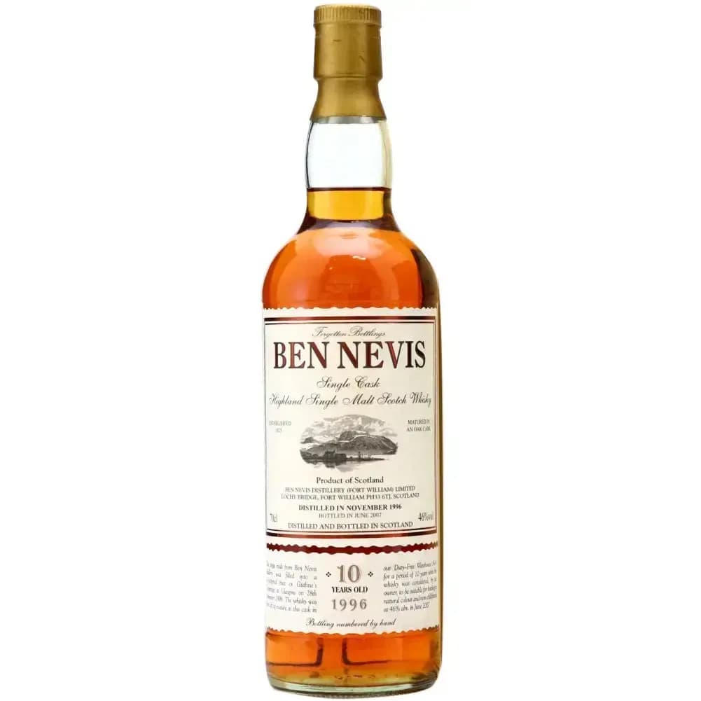 Ben Nevis 10 Years Old 1996 Forgotten Bottlings