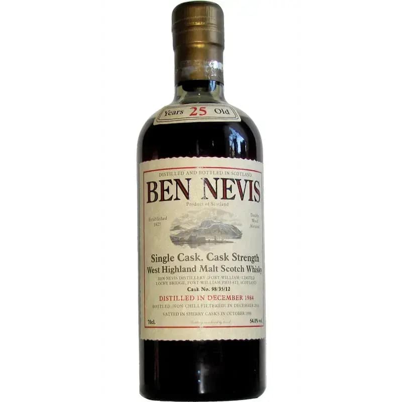 Ben Nevis 25 Years Old 1984 Fort William Limited Cask Nr.98/35/12