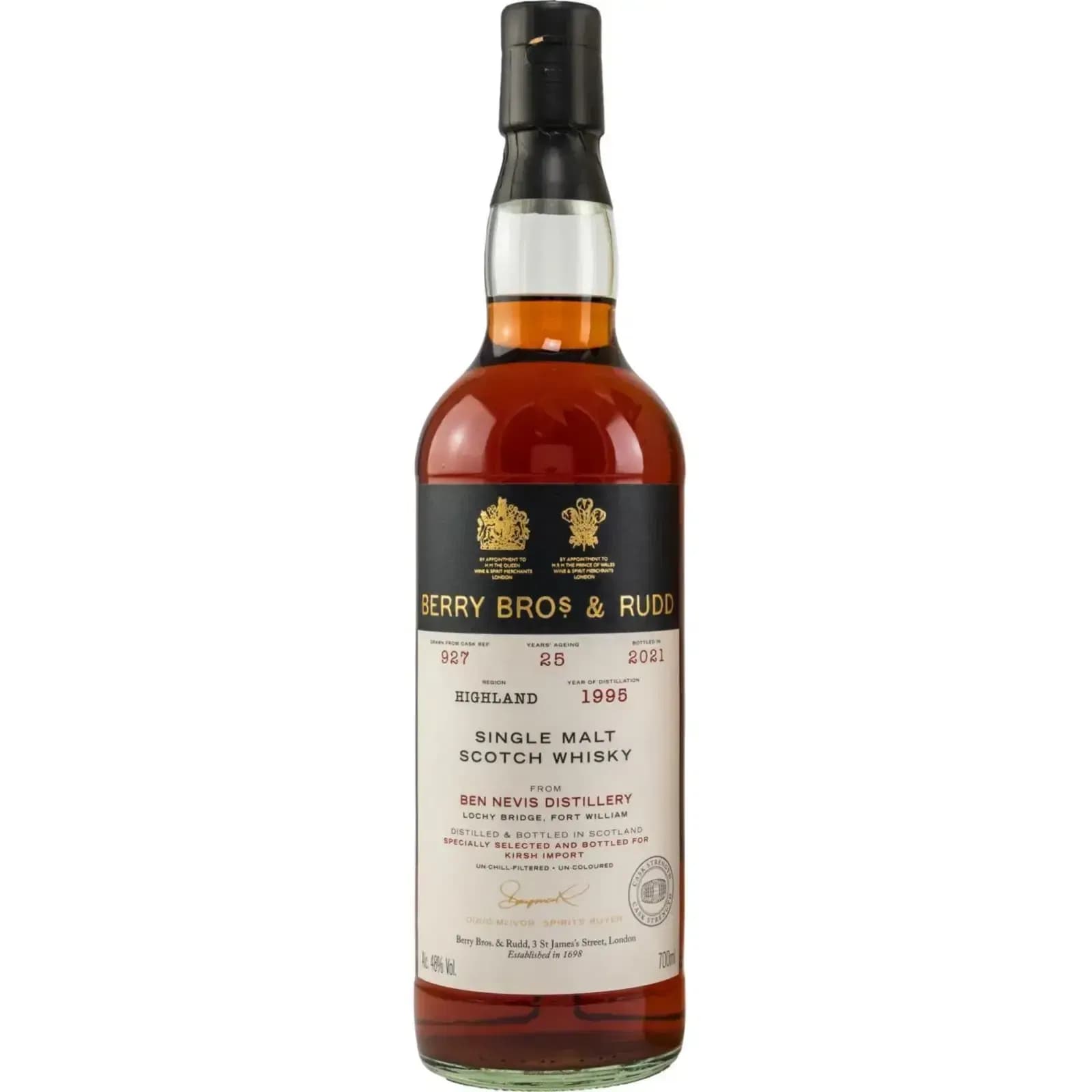 Ben Nevis 25 Years Old 1995 Berry Bros & Rudd 927