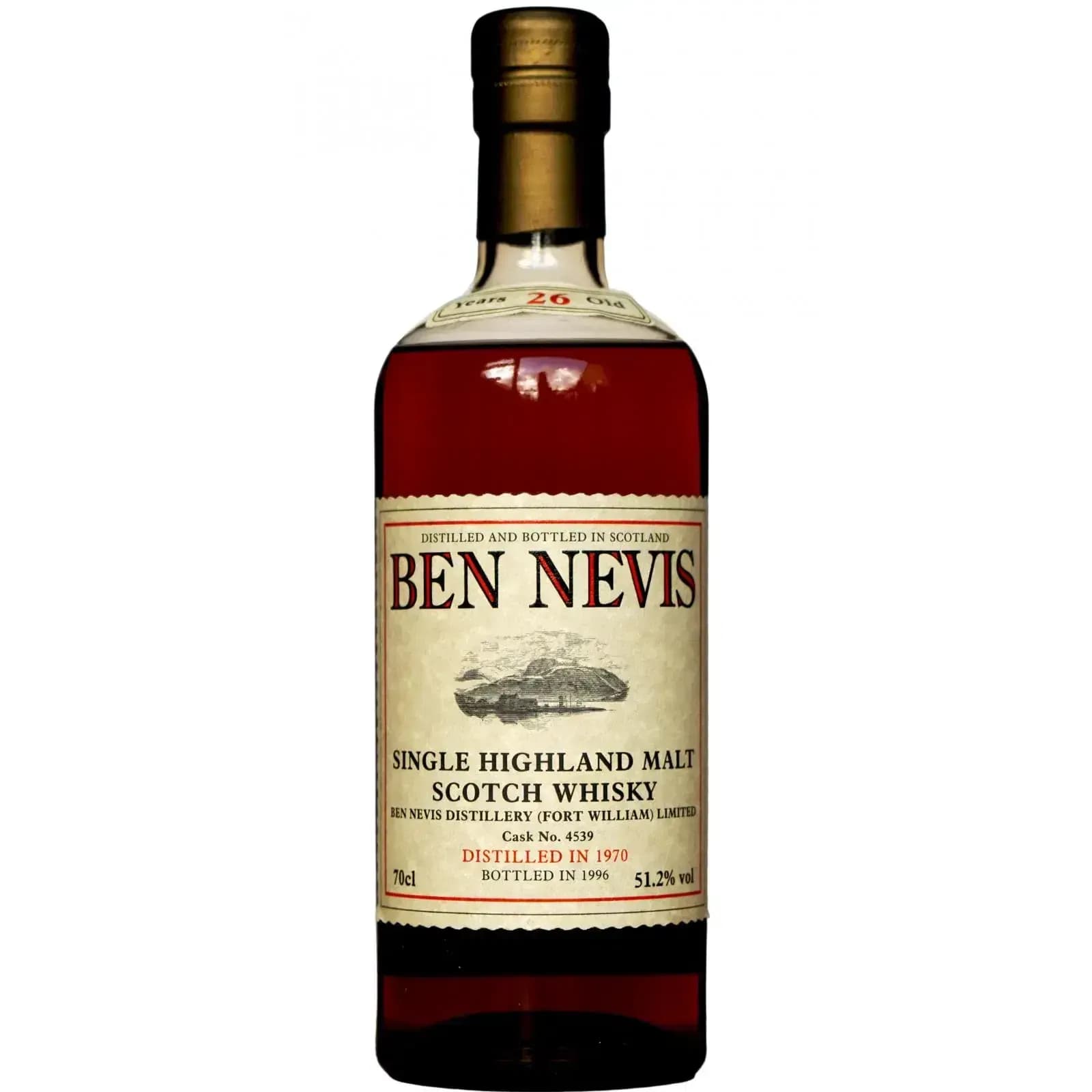 Ben Nevis 26 Years Old 1970 Fort William Limited Cask Nr.4539