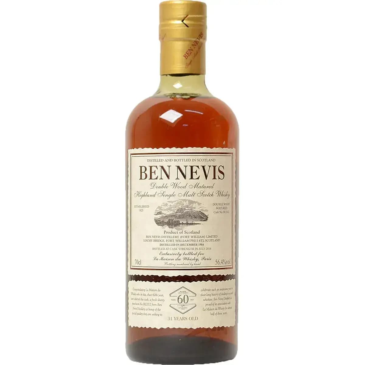 Ben Nevis 31 Years Old 1984 Single Cask Nr.98/35/02