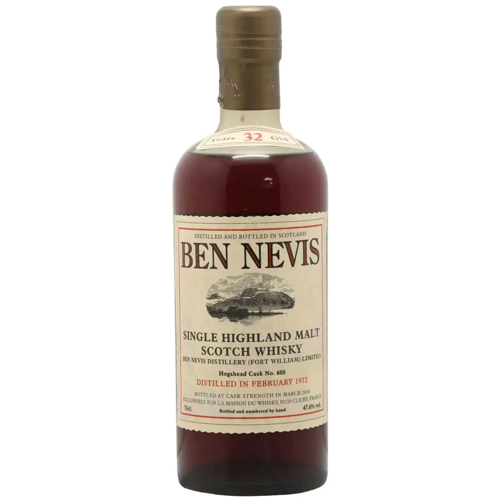 Ben Nevis 32 Years Old 1972 Cask Nr.600
