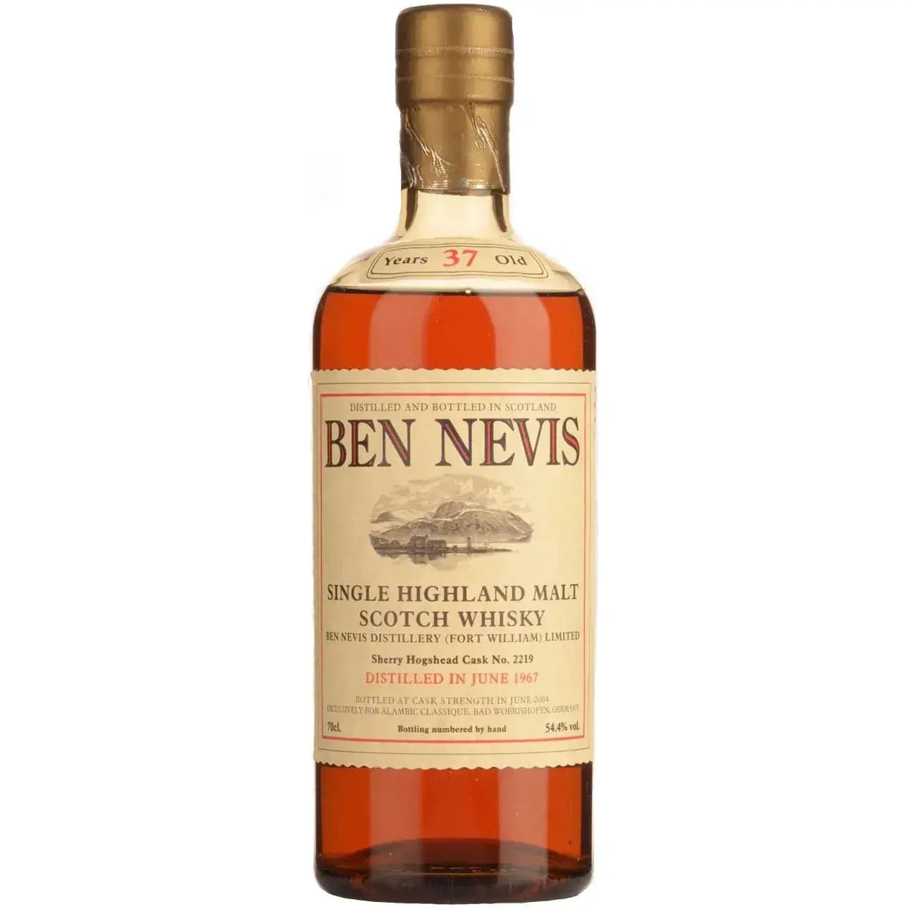 Ben Nevis 37 Years Old 1967 Cask Nr.2219