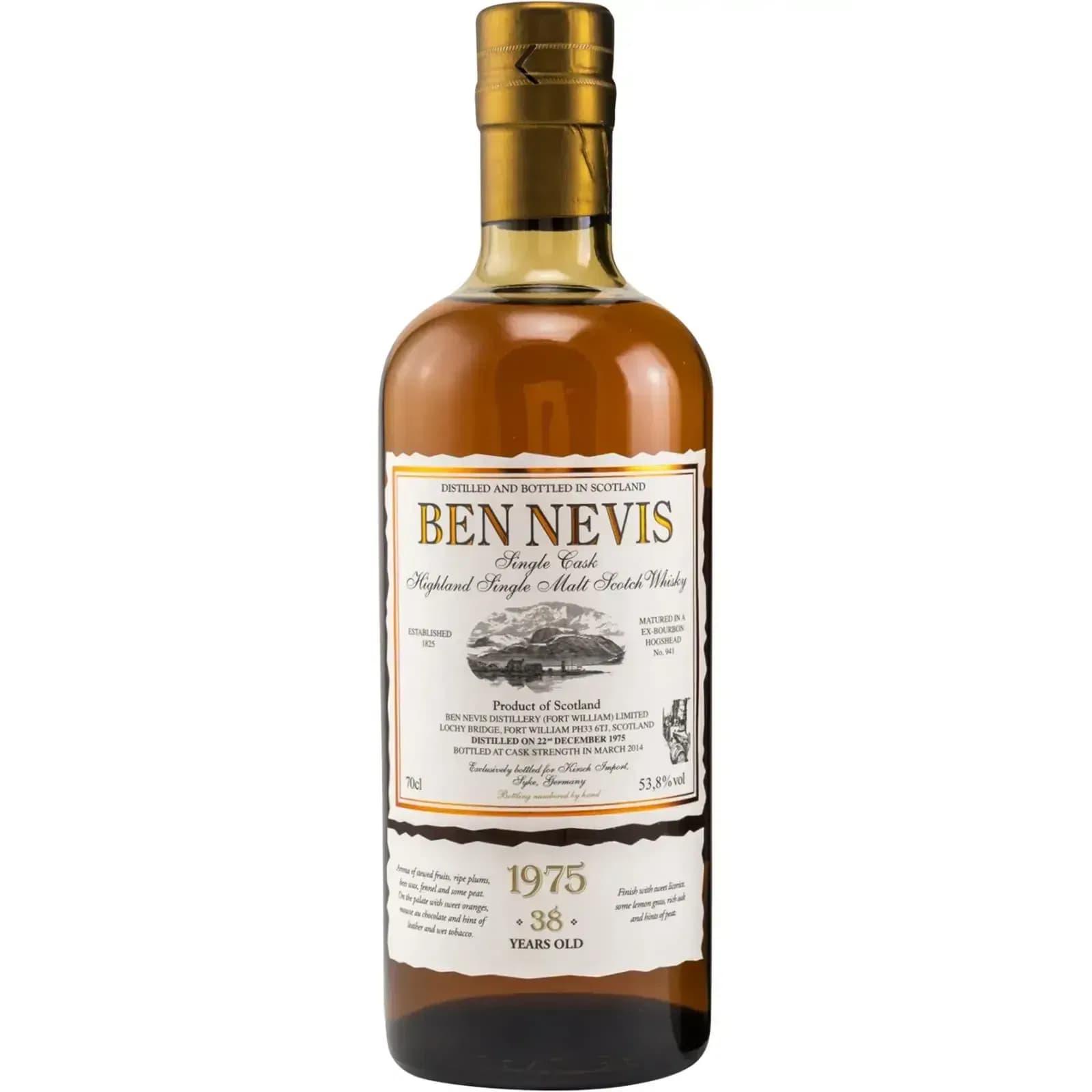 Ben Nevis 38 Years Old 1975 Cask Nr.941