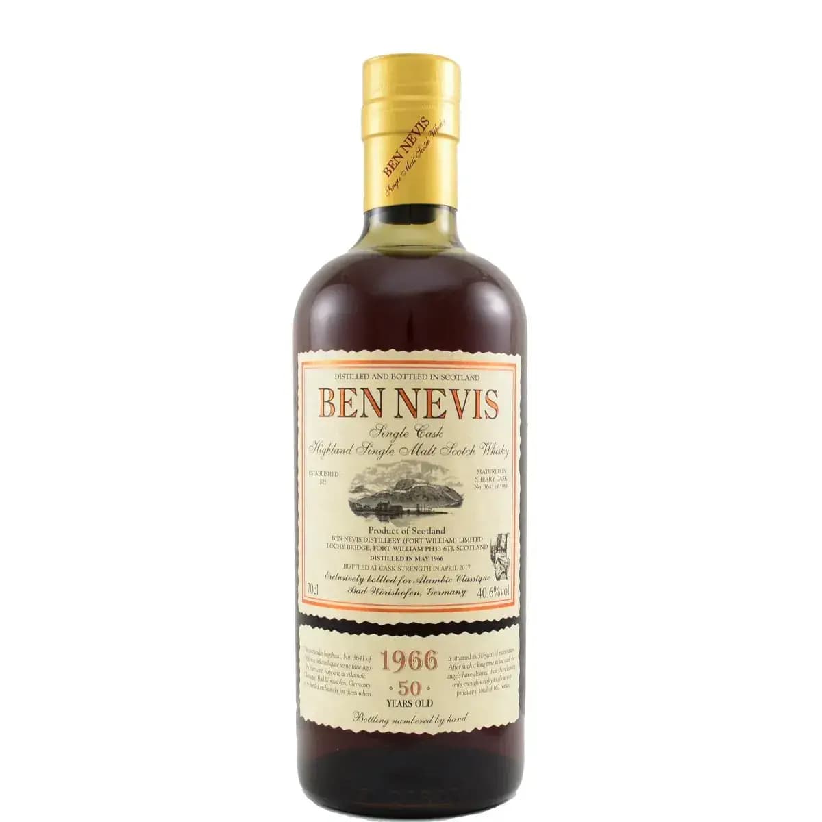 Ben Nevis 50 Years Old 1966 Cask Nr.3641
