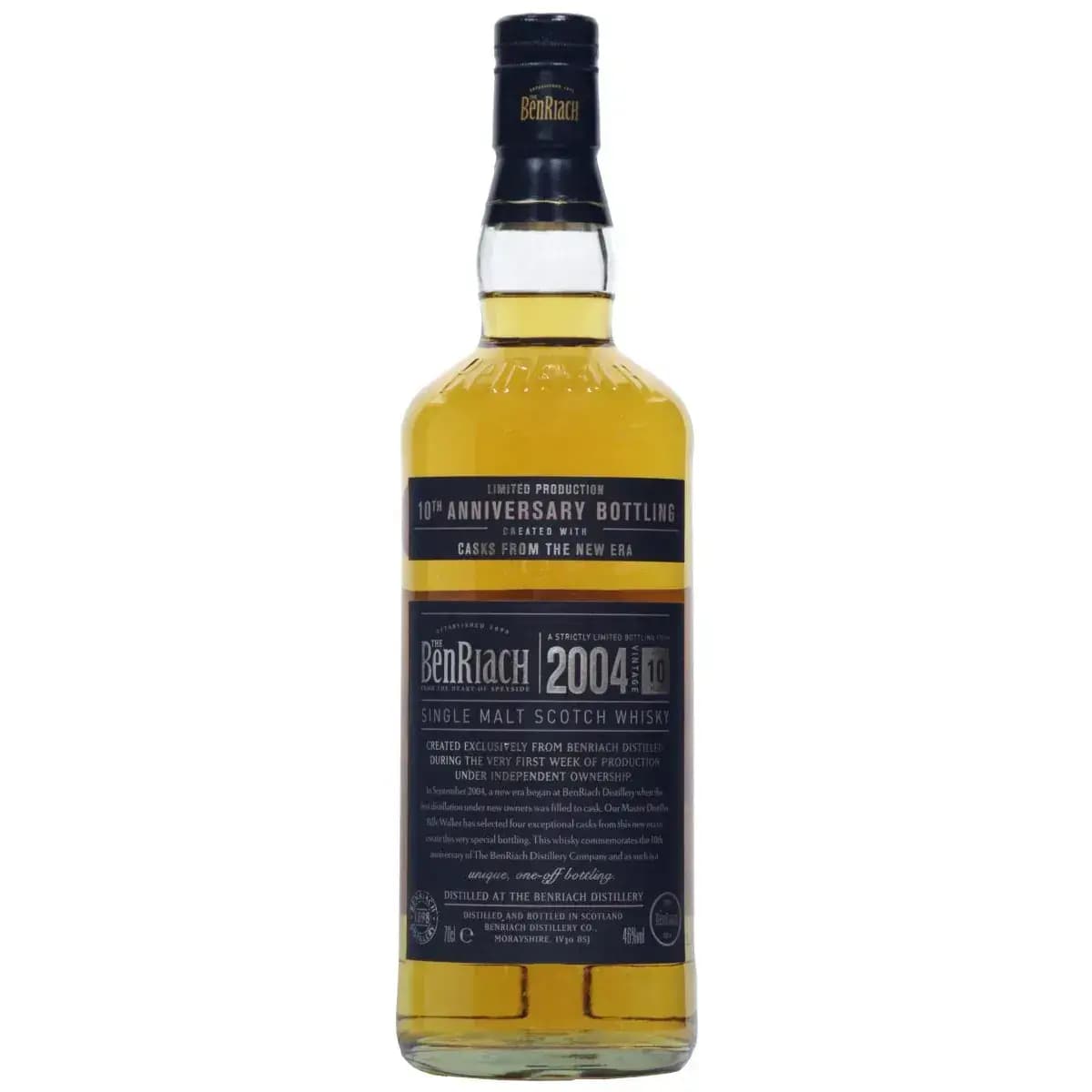 BenRiach 10 Years Old 2004 10Th Anniversary Bottling Cask Nr.7257 - 7260
