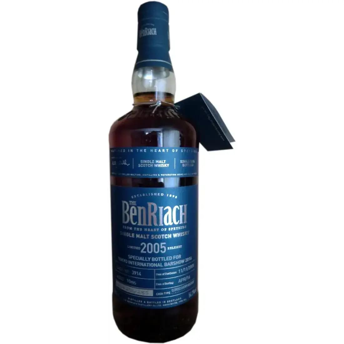 BenRiach 10 Years Old 2005 Cask Nr.3914