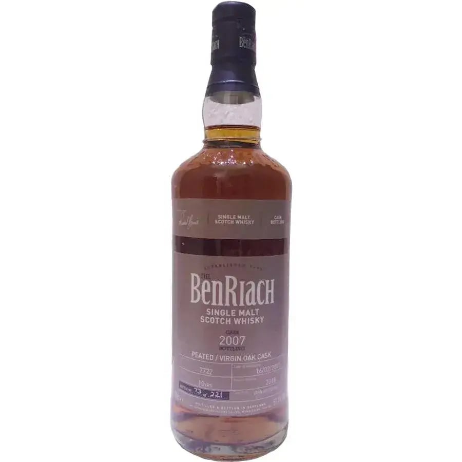 BenRiach 10 Years Old 2007 Cask Bottling Cask Nr.7722