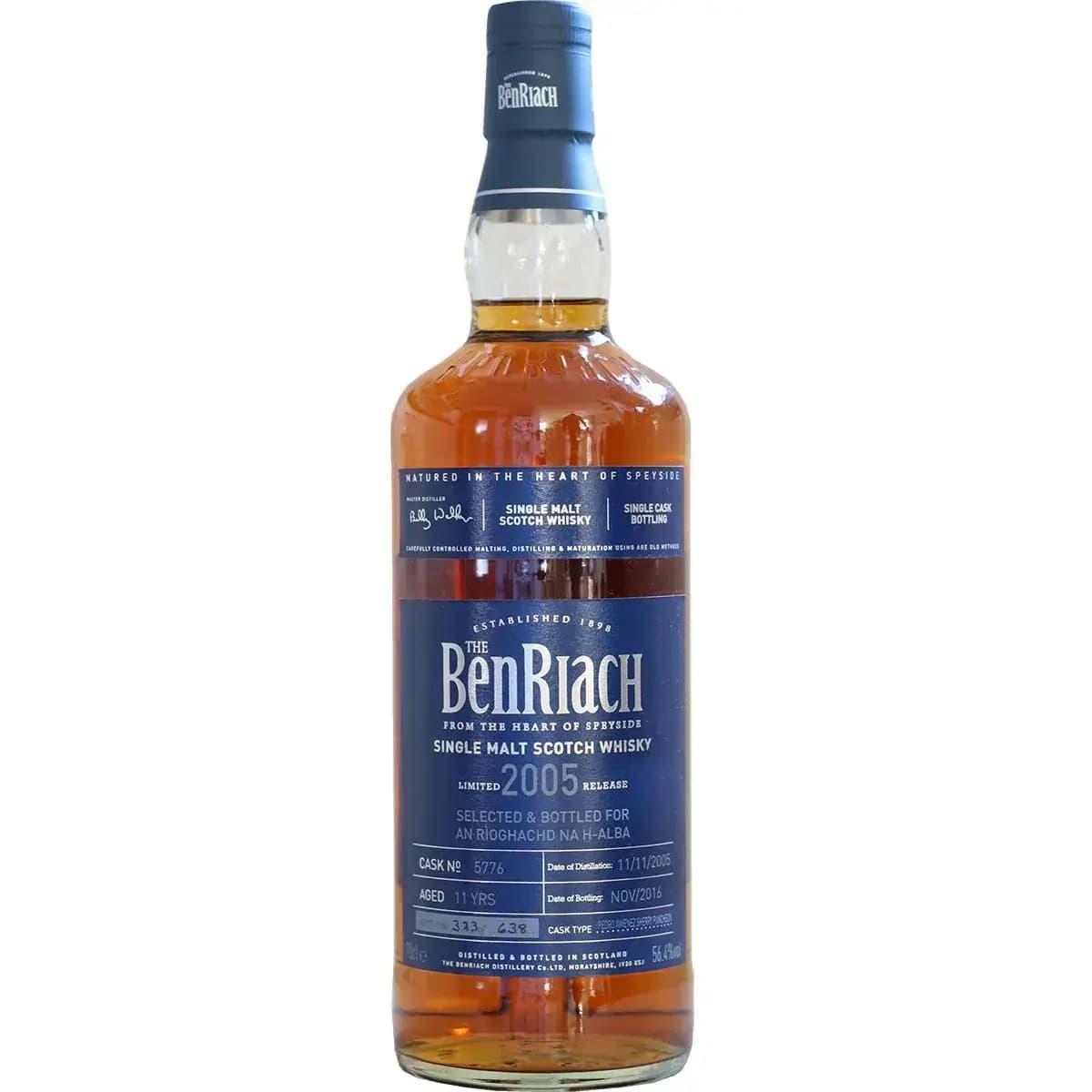 BenRiach 11 Years Old 2005 An Rioghachd Na H-Alba Cask Nr.5776
