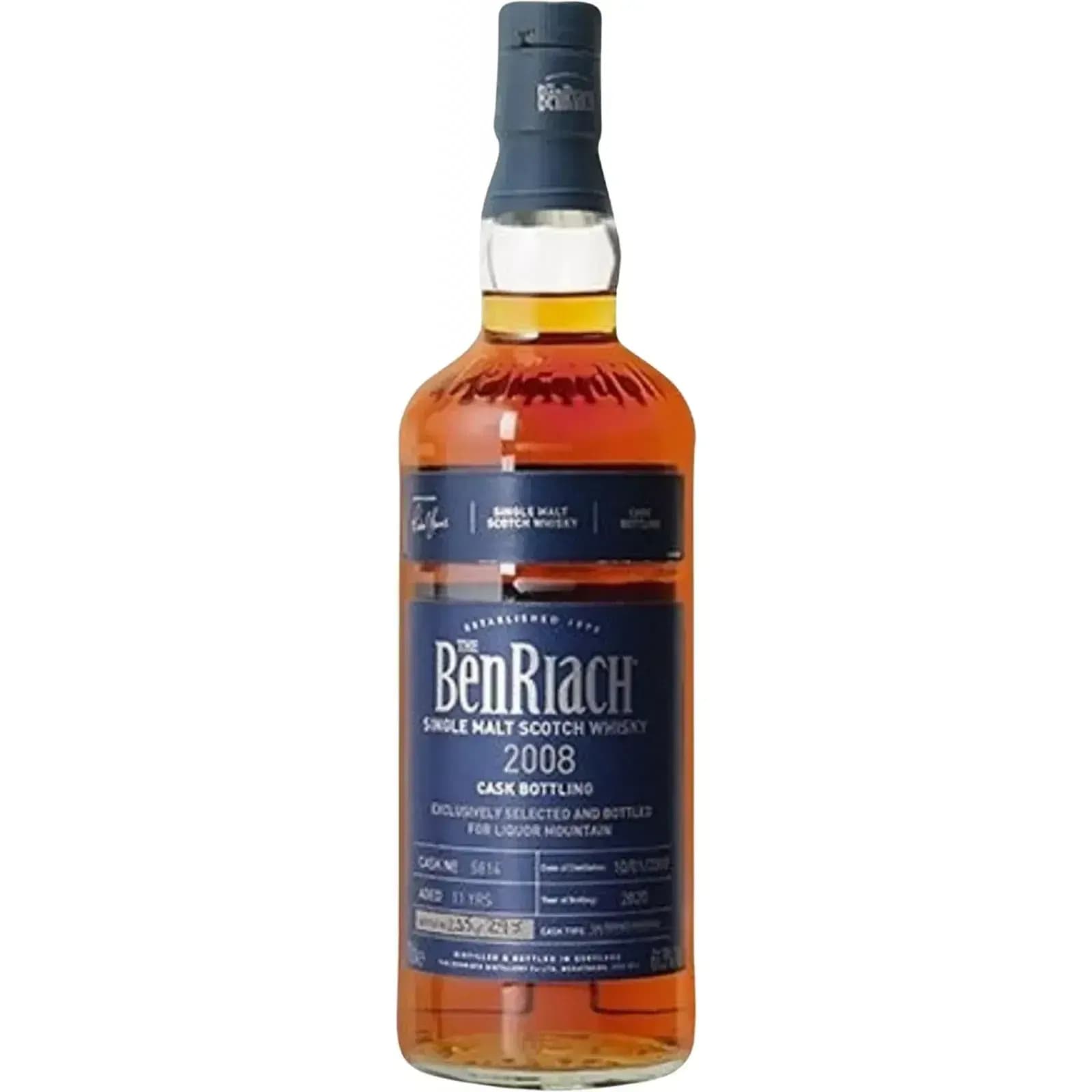 BenRiach 11 Years Old 2008 Cask Bottling Cask Nr.5814