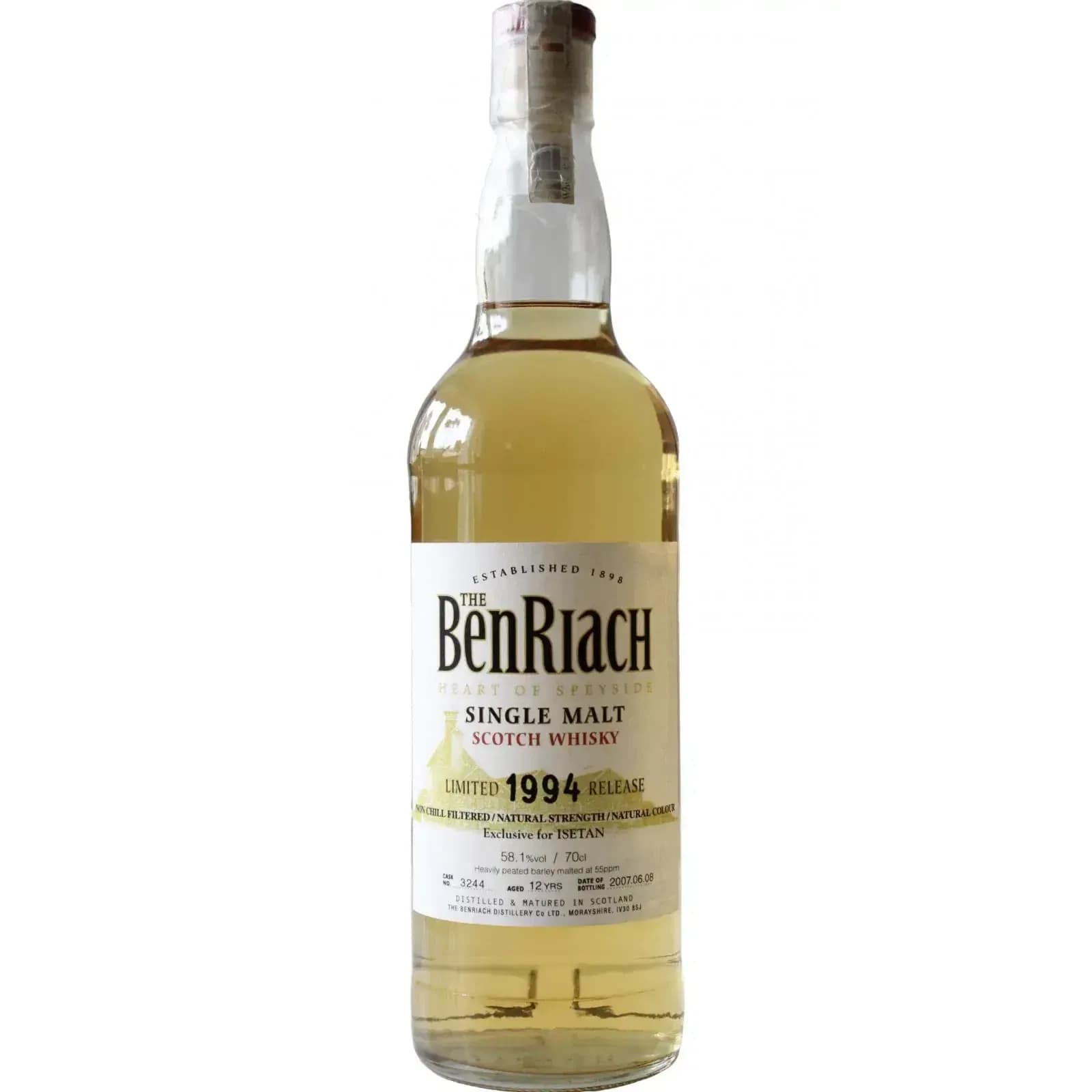 BenRiach 12 Years Old 1994 Limited Release Cask Nr.3244