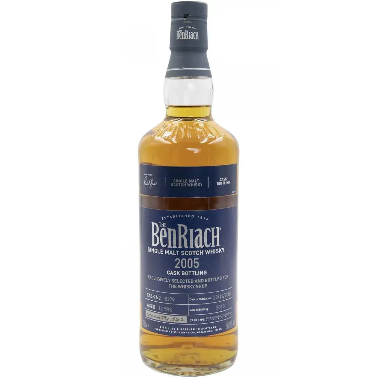 BenRiach 12 Years Old 2005 Cask Bottling Cask Nr.5279